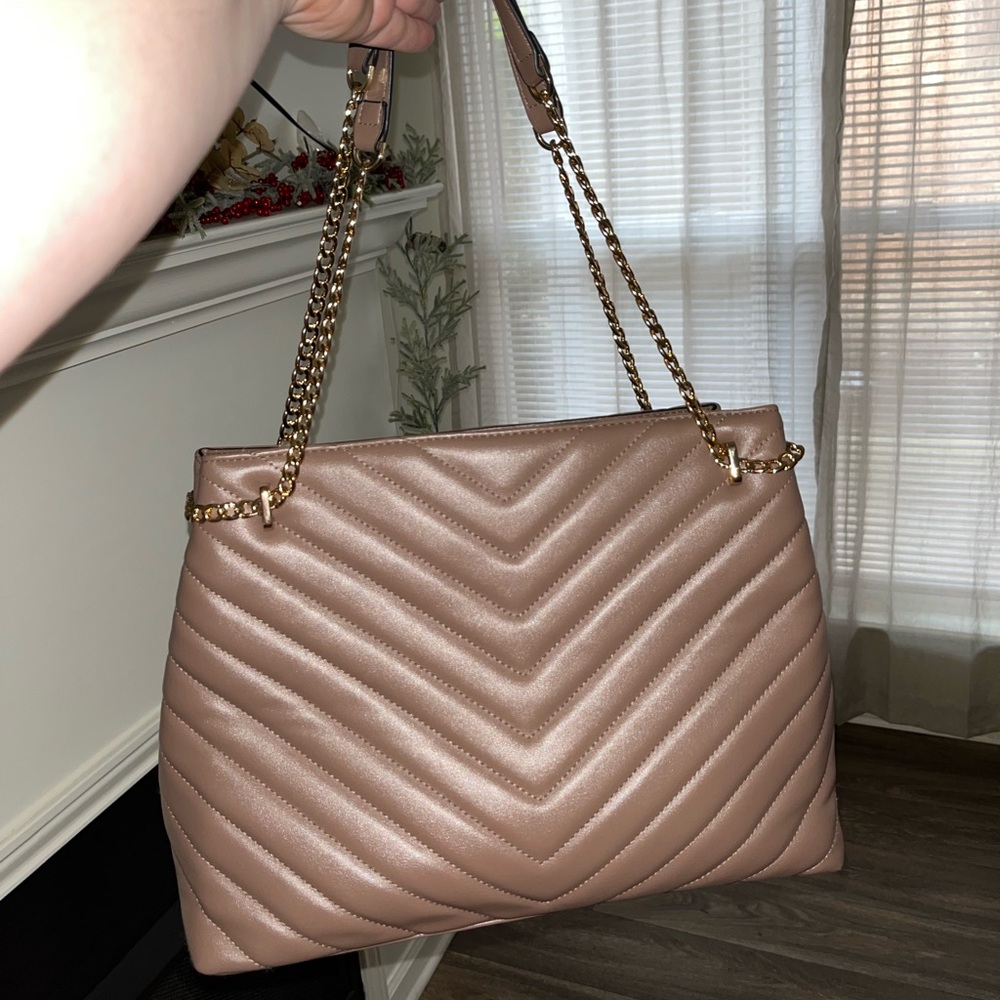 Quilted Leather Chain Purse